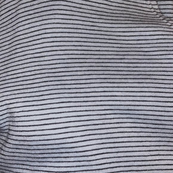 Sundance Striped Lightweight Cotton Knit Top Sweatshirt Hoodie Pocket Stretch - Picture 9 of 11